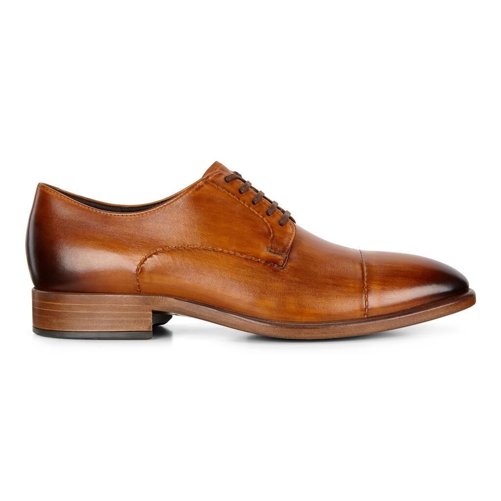 Ecco Vitrus Mondial Cap-Toe Mens Dress Shoes Orange Sale - India UYL-532019